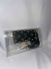 Load image into Gallery viewer, Black LV Clear Purse
