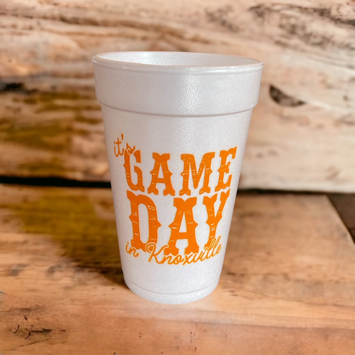 It's Gameday in Knoxville Styrofoam Cups