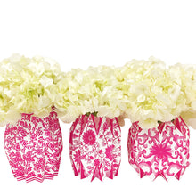 Load image into Gallery viewer, Pink Chinoiserie Paper Vase Wraps

