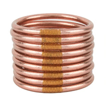 Load image into Gallery viewer, BuDhaGirl Rose Gold All Weather Bangles
