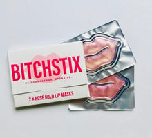 Load image into Gallery viewer, Resting Rose Gold BitchStix Lip Masks

