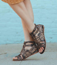 Load image into Gallery viewer, Claire III Black Lux Sandals
