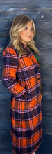 Load image into Gallery viewer, Mind Games Plaid Trench Coat
