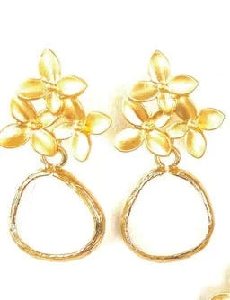 Crystal Bunched Flower Earrings