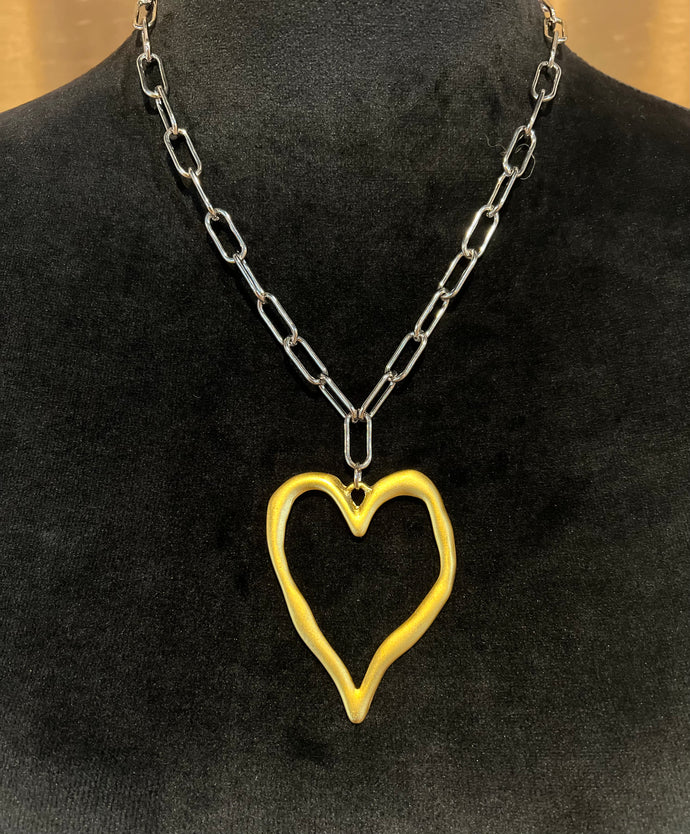 Love You Whole Heart Necklace