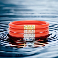 Load image into Gallery viewer, BuDhaGirl Coral Orange All Weather Bangles
