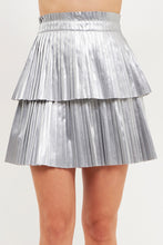Load image into Gallery viewer, Crazed Pleated Mini Skirt
