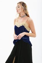 Load image into Gallery viewer, Velvet Dreams Tank Top in Olympian Blue
