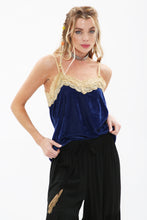 Load image into Gallery viewer, Velvet Dreams Tank Top in Olympian Blue
